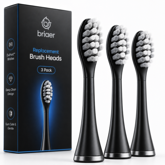 EXTRA Briaer SonicWAVE™ Replacement Brush Heads (3-Pack / 9 months)