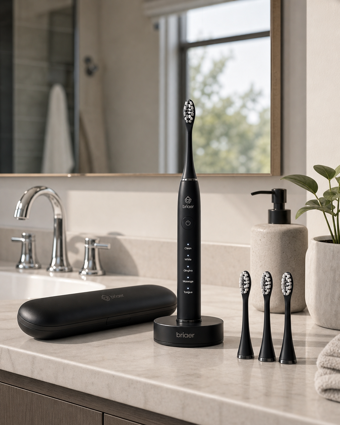 Briaer SonicWAVE™ Sonic Toothbrush | 260-Day Battery & 5 Modes