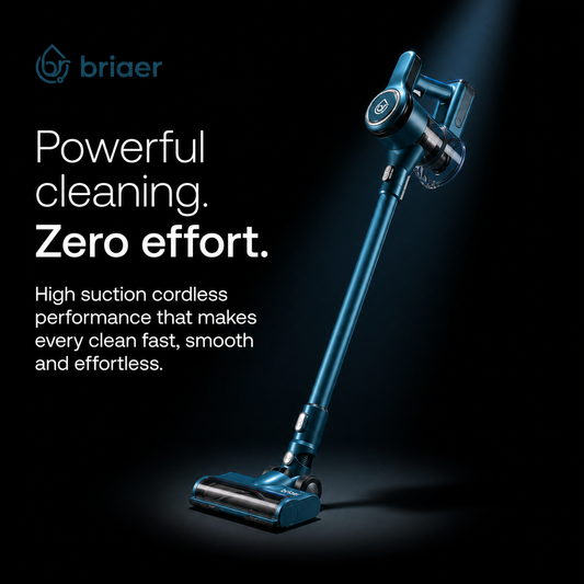 Briaer HyperVac™ | Cordless Vacuum Cleaner (6-in-1, Pet Hair & Multi-Surface)